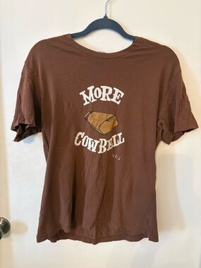 Brown 'More Cowbell' Graphic Tee